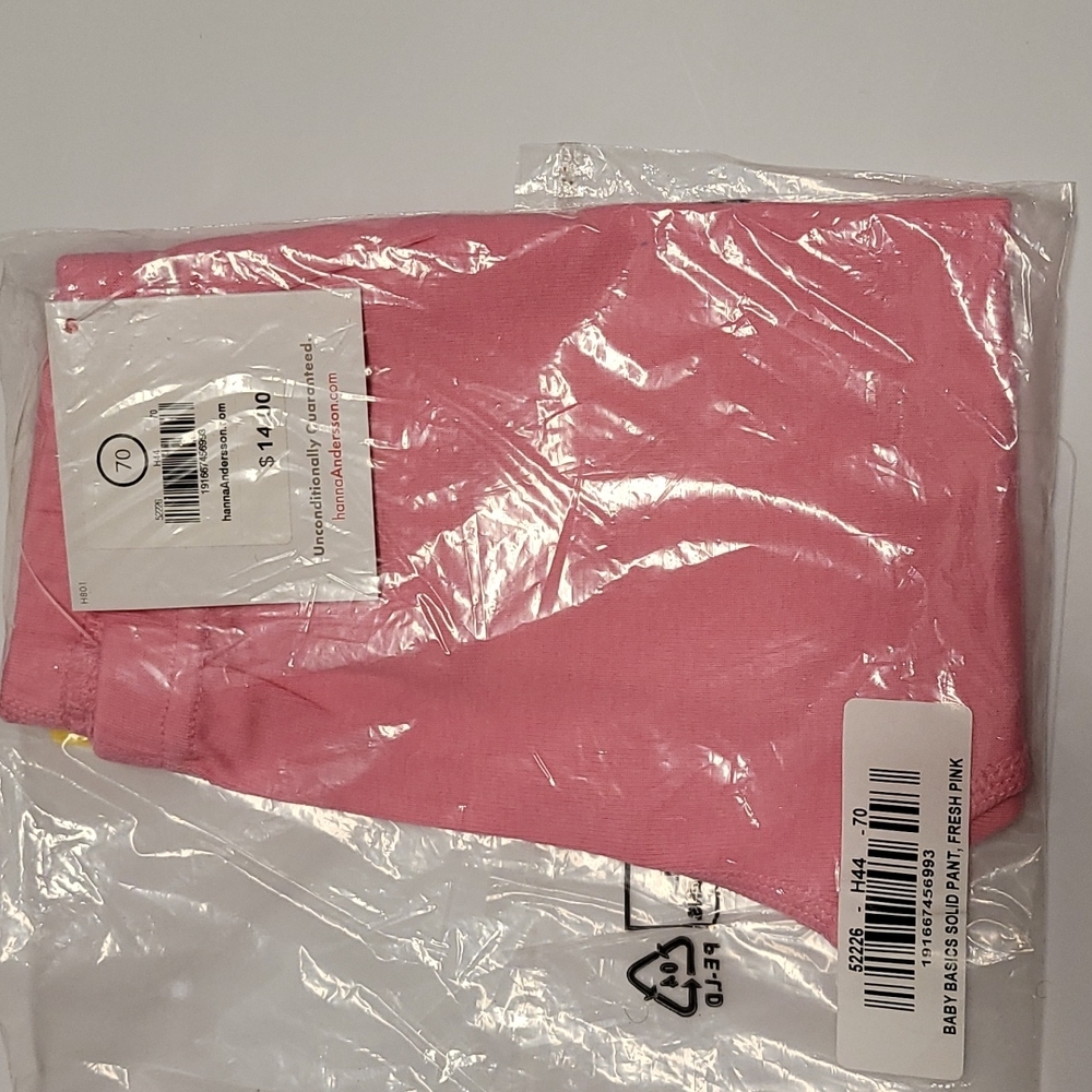 NWT Hanna Andersson Baby Basics Solid Pant in Fresh Pink